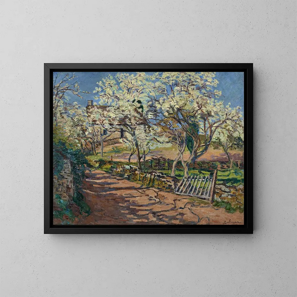 Paesaggio di primavera - Armand Guillaumin — quadro incorniciato alla parete