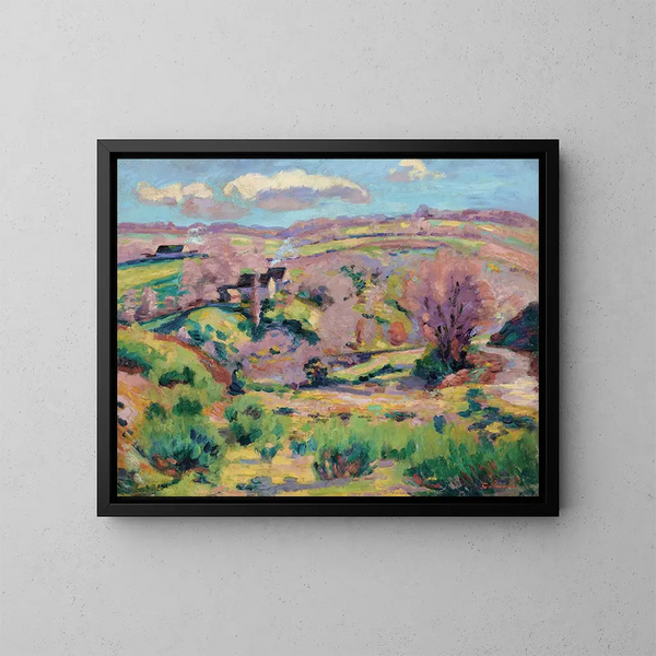 Paesaggio della Creuse in primavera - Armand Guillaumin — quadro incorniciato alla parete