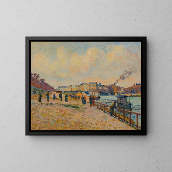 Quai Saint-Bernard, Parigi - Armand Guillaumin — quadro incorniciato alla parete