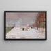 Quai Saint-Bernard sotto la neve, Parigi - Armand Guillaumin — quadro incorniciato alla parete