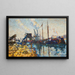 Quai de la Seine, Parigi - Armand Guillaumin — quadro incorniciato alla parete