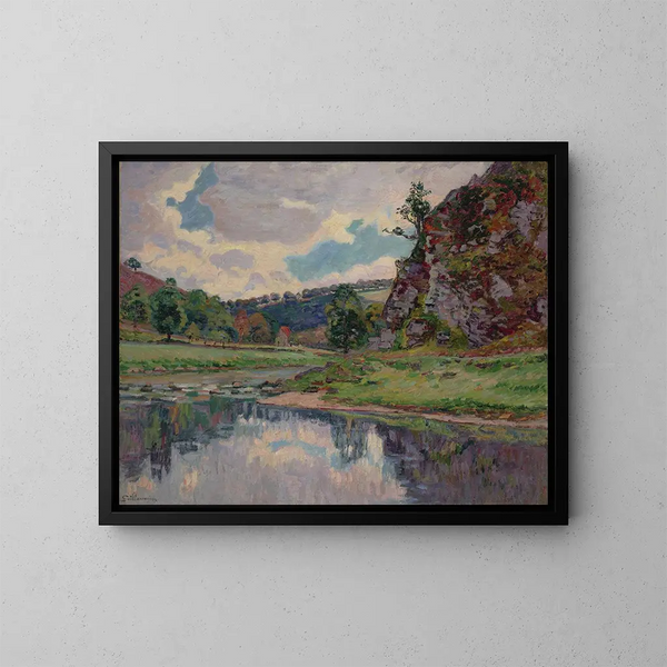 Rochers de Genetins sur Creuse - Armand Guillaumin — quadro incorniciato alla parete