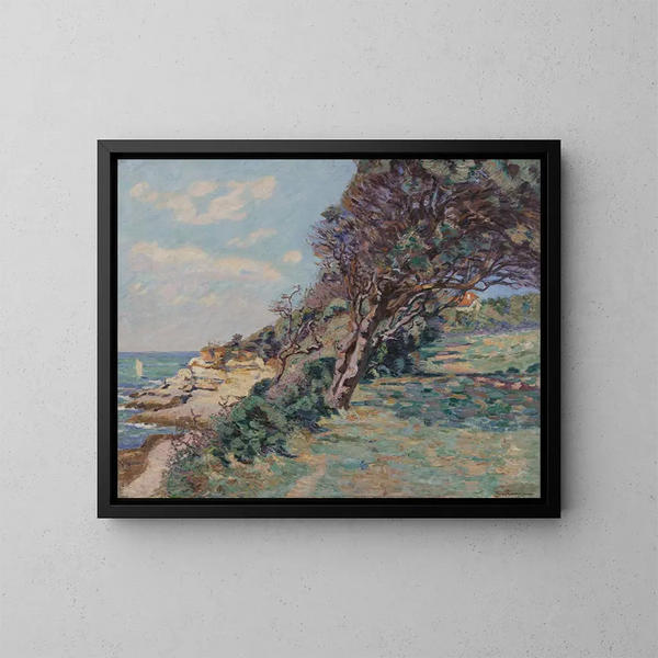 Saint-Palais, la Pointe de la Douane, agosto 92, ore 10 del mattino - Armand Guillaumin — quadro incorniciato alla parete
