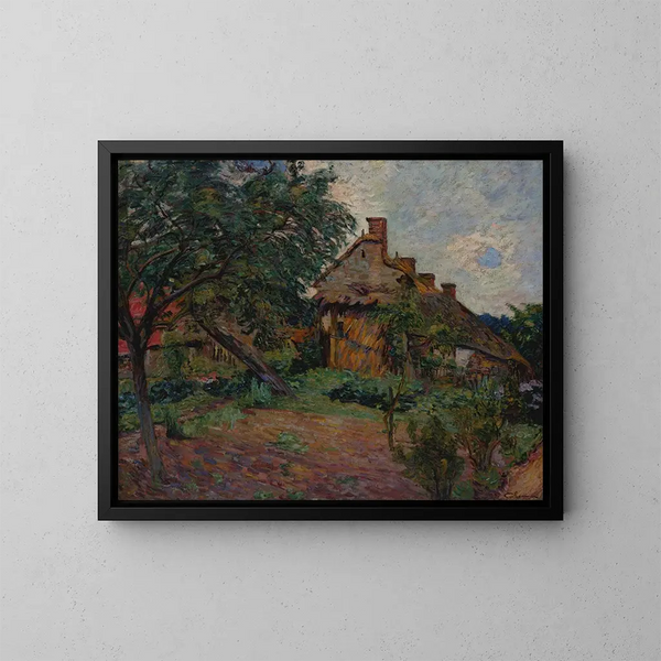 Village de l'Île-de-France - Armand Guillaumin — quadro incorniciato alla parete