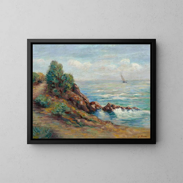Vele a Agay - Armand Guillaumin — quadro incorniciato alla parete