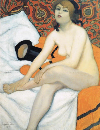 Armand Rassenfosse - The yellow bathrobe.webp