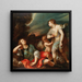 Armida e Rinaldo addormentato - Giuseppe Nuvolone — quadro incorniciato alla parete