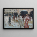 Carnevale Piazza della Scala Milano - Arnaldo Ferraguti — quadro incorniciato alla parete