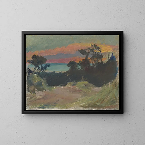 Tramonto - Arno König — quadro incorniciato alla parete