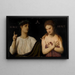 Povertà e preoccupazione - Arnold Böcklin — quadro incorniciato alla parete
