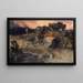 Astolf che fugge con la testa di Orill - Arnold Böcklin — quadro incorniciato alla parete