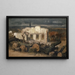 Casa distrutta vicino a Kehl - Arnold Böcklin — quadro incorniciato alla parete