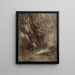 Fauna e ninfa nei boschi - Arnold Böcklin — quadro incorniciato alla parete