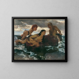 Idylle marine - Arnold Böcklin — quadro incorniciato alla parete