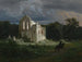 Paesaggio notturno con rovina - Arnold Böcklin — vista dell’opera