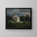 Paesaggio notturno con rovina - Arnold Böcklin — quadro incorniciato alla parete
