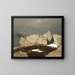 Paesaggio montano con stambecco - Arnold Böcklin — quadro incorniciato alla parete
