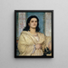 Ritratto di Angela Böcklin in muse - Arnold Böcklin — quadro incorniciato alla parete