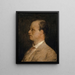 Ritratto del professore Fritz Burckhardt-Brenner - Arnold Böcklin — quadro incorniciato alla parete