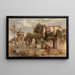 Taverna romana - Arnold Böcklin — quadro incorniciato alla parete