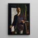 Autoritratto nell'atelier - Arnold Böcklin — quadro incorniciato alla parete