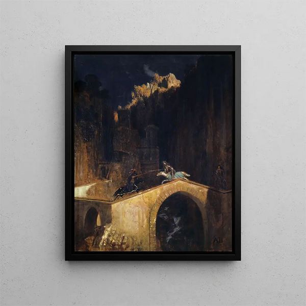 Arnold Bcklin - The Fight on the Bridge.webp