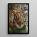 Due Pannelli che pescano - Arnold Böcklin — quadro incorniciato alla parete