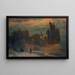 Villa al bordo del mare - Arnold Böcklin — quadro incorniciato alla parete