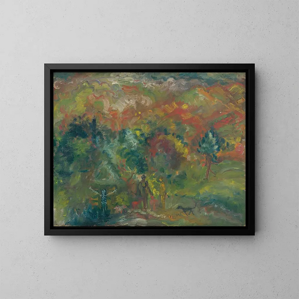 Cacciatori e Morti - Arnold Peter Weisz-Kubínčan — quadro incorniciato alla parete