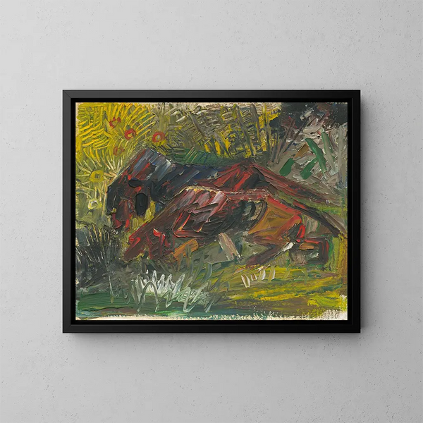 Cani da caccia - Arnold Peter Weisz-Kubínčan — quadro incorniciato alla parete