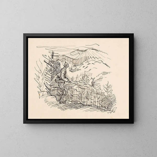 À l'affût II - Arnold Peter Weisz-Kubínčan — quadro incorniciato alla parete