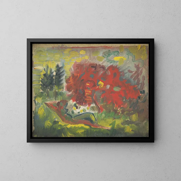 Nu couché dans un jardin - Arnold Peter Weisz-Kubínčan — quadro incorniciato alla parete