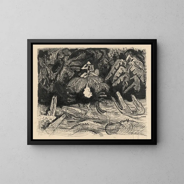 Storie nella natura 6 - Arnold Peter Weisz-Kubínčan — quadro incorniciato alla parete