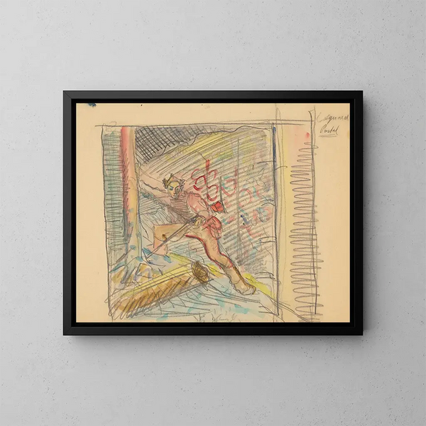 La caccia alla tigre - Arnold Peter Weisz-Kubínčan — quadro incorniciato alla parete