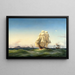 Paesaggio marino - Arnold Plagemann — quadro incorniciato alla parete