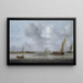 Scène fluviale avec des navires - Arnoldus van Anthonissen — quadro incorniciato alla parete