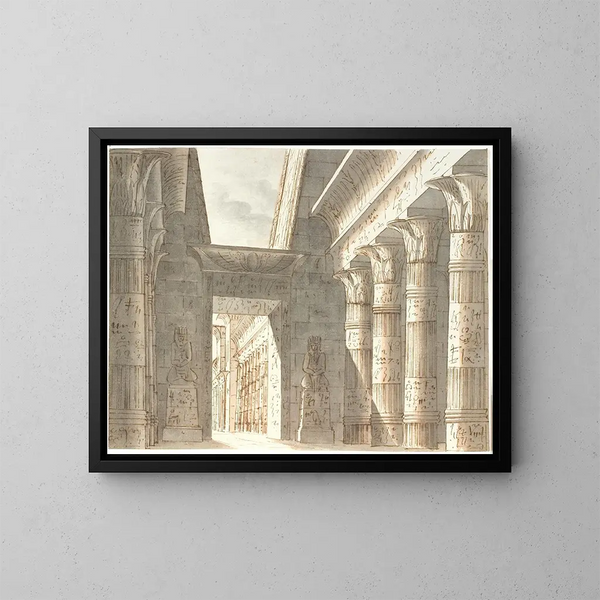 Tempio egiziano - Aron Wallick — quadro incorniciato alla parete