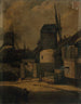 Le moulin de la Galette et le moulin Blute-fin Montmartre 18ème arrondissement - Arsène Désiré d'Haussy — vista dell’opera