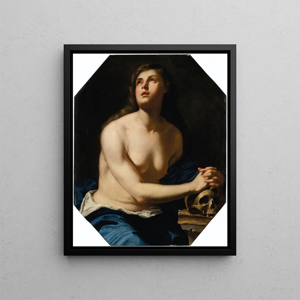 La Madeleine penitente - Artemisia Gentileschi — quadro incorniciato alla parete