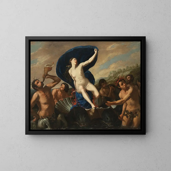 Il Trionfo di Galatea - Artemisia Gentileschi — quadro incorniciato alla parete