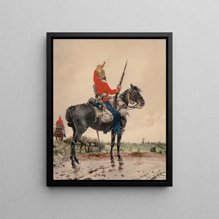 ArthurAlfred Brunel de Neuville - Mounted Soldier on Guard.webp