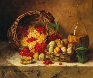 ArthurAlfred Brunel de Neuville - Still Life with Currants and Plums.webp