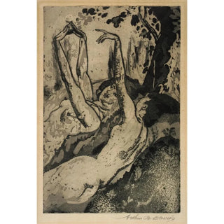 Arthur Bowen Davies - Moonlight on the Grassy Bank.webp