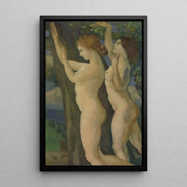 Foglie tremolanti dolci - Arthur Bowen Davies — quadro incorniciato alla parete
