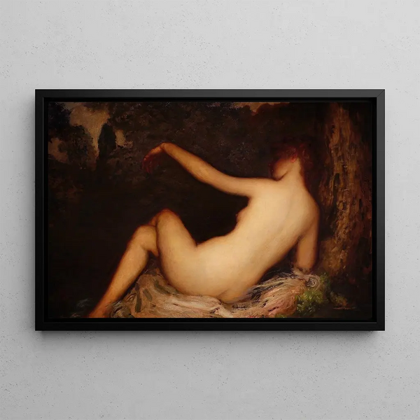 Le papillon - Arthur Bowen Davies — quadro incorniciato alla parete