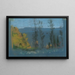 Vista attraverso i pioppi - Arthur Bowen Davies — quadro incorniciato alla parete