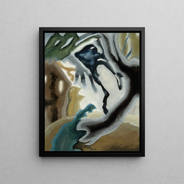 Fantasia di cortile - Arthur Dove — quadro incorniciato alla parete