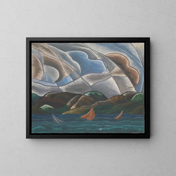 Nuvole e acqua - Arthur Dove — quadro incorniciato alla parete