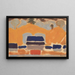 Paesaggio con case - Arthur Dove — quadro incorniciato alla parete