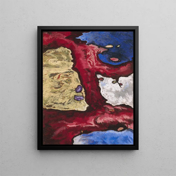 Forme di alberi e acqua - Arthur Dove — quadro incorniciato alla parete